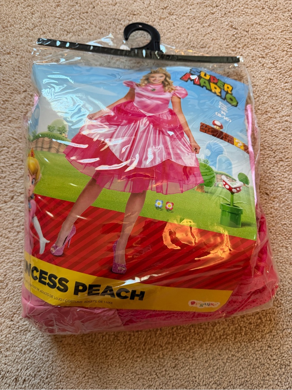 Nintendo Princess Peach Costume - Bright Pink